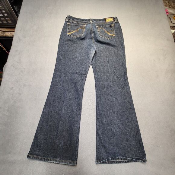 Grane Jeans Juniors Size 11 Blue Bootcut Stretch Distressed Denim - Picture 11 of 12